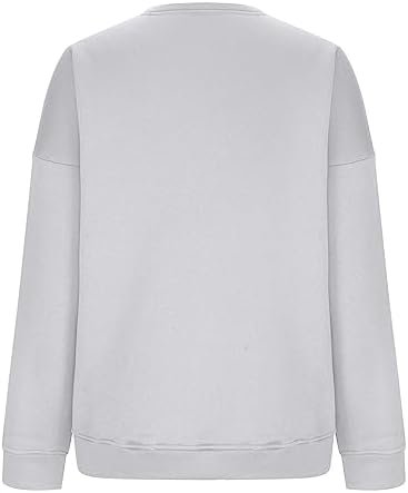 Ceboyel Oversized Sweatshirt for Women Solid Color Crewneck Pullover Tops Long Sleeve Sweaters Fall Fashion Trendy Clothes