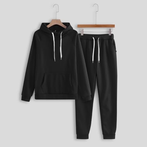 Womens 2 Piece Sweatsuit Trendy Loose Two Piece Tracksuit Long Sleeve and Pants Lounge Set Athletic Tracksuit