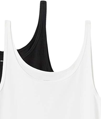 Amazon Essentials Women's Slim-Fit Thin Strap Tank Top, Pack of 2