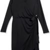 Amazon Essentials Women's Long Sleeve Classic Wrap Dress (Available in Plus Size)