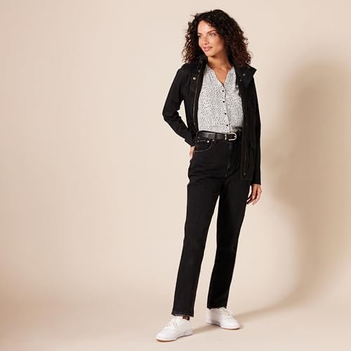 Amazon Essentials Women's Relaxed-Fit Short-Sleeve Woven Blouse