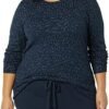 Amazon Essentials Women's Long-Sleeve Lightweight Crewneck Sweater (Available in Plus Size)