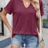 41-m1TpqgL._AC_.jpg 2025 Womens Summer Tops Short Sleeve V-Neck T Shirts Casual Basic Tees Trendy Clothes