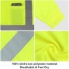 Hi Vis Long Sleeve T Shirts Bulk Safety Fit Work Shirts Construction Shirts for Men 12pcs