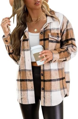 411nRvkhpL._AC_.jpg AUTOMET Womens Fall Outfits Fashion Clothes Shackets Flannel Plaid Button Down Long Sleeve Shirts Jackets