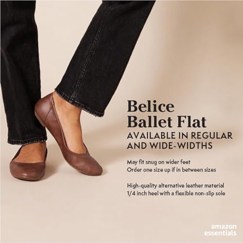 Amazon Essentials Women's Belice Slip On Ballet Flat
