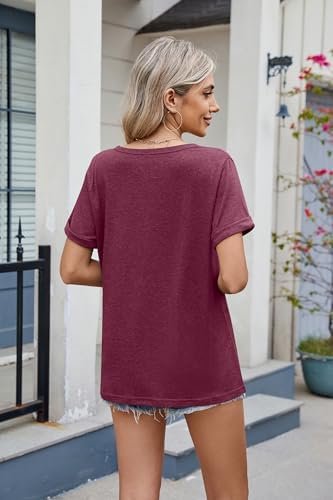 411u4q9zr-L._AC_.jpg 2025 Womens Summer Tops Short Sleeve V-Neck T Shirts Casual Basic Tees Trendy Clothes