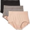 Warner's Women's Blissful Benefits No Muffin Top 3 Pack Brief Panty
