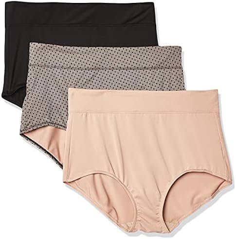 Warner's Women's Blissful Benefits No Muffin Top 3 Pack Brief Panty