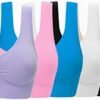Women's Comfort Workout Sports Bra Low-Impact Activity Sleep Bras
