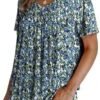 4136IjQsjAL._AC_.jpg WEESO Womens T Shirts Short Sleeve Pleated Dressy Casual V Neck Summer Tops Blouses