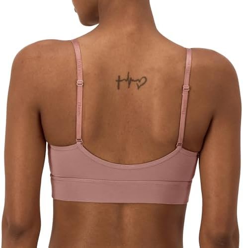 Hanes Women's Originals Supersoft Triangle, Viscose from Bamboo Longline Bralette