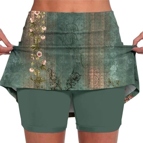 Versatile Skorts for Women, Women's Casual Athlete Tennis Skirts, Sports Lightweight Golf Workout Skort with Pockets