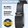 4199fHmWCeL._AC_.jpg Zitahli Belt Men, Ratchet Belt Dress with 1 3/8" Premium Leather,Slide Belt with Easier Adjustable Automatic Buckle