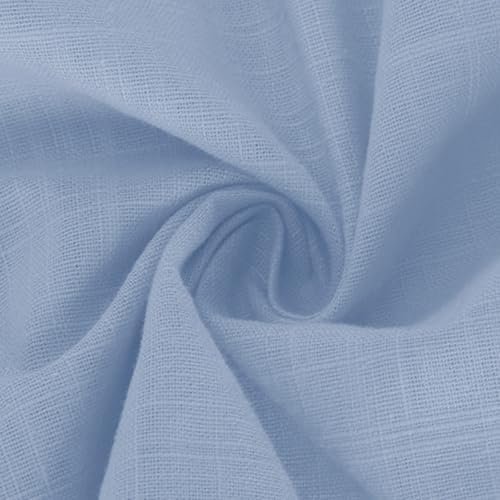 41AWZbKKtGL._AC_.jpg Linen Shirts for Women 2025 Summer Cotton Short Sleeve Button Down Blouses Casual Oversized Solid Color Tunic Tops