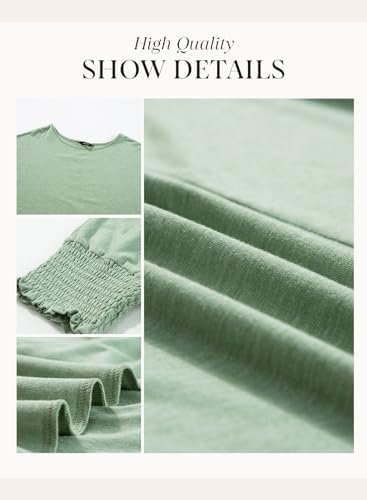 41BZ6m3wRFL._AC_.jpg Dokotoo Women's 2025 Fashion Tops 3/4 Sleeve T-Shirts Cute Crewneck Basic Business Tees Blouses