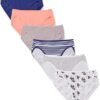 Amazon Essentials Women's Cotton High Leg Brief Underwear (Available in Plus Size), Breathable, Multipacks