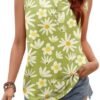 41C3HCh8pL._AC_.jpg Tank Tops for Women Summer V Neck Tops Casual Button Down Floral Printed Shirts Loose Fit Sleeveless Cute T Shirts