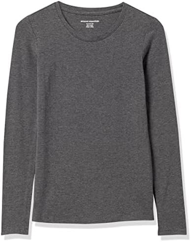 Amazon Essentials Women's Regular-Fit Long-Sleeve Crewneck T-Shirt (Available in Plus Size)