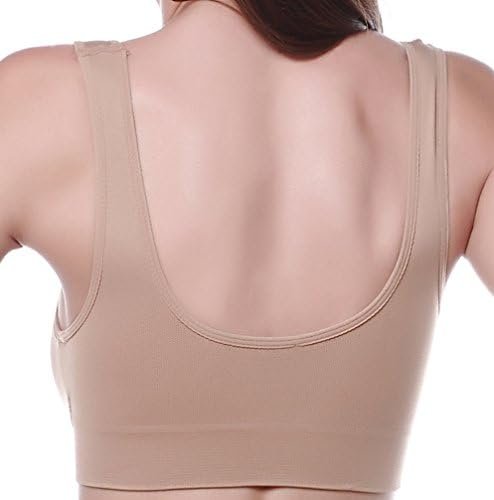 Vermilion Bird Women's 3 Pack Seamless Comfortable Sports Bra with Removable Pads