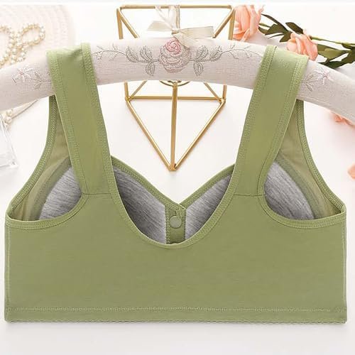 41CQKnpWtwL._AC_.jpg 2025 Daisy Bras for Older Women Front Closure Bra Full Coverage Comfortable Bras No Underwire Plus Size Bra