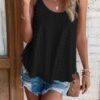 ATHMILE Women's Tank Tops Sleeveless Summer Top Spaghetti Strap Spring Shirt Loose Fit Beach Vacation 2025 Casual