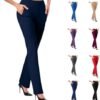 Women Business Casual Office Work Pants Premium Stretch Yoga Pants High Waist Work Dress Pant Workout Slacks