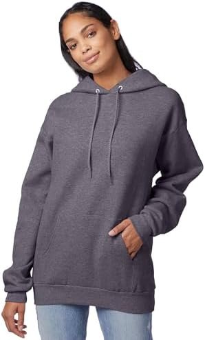 41F8breSQcL._AC_.jpg Hanes EcoSmart Hoodie, Midweight Fleece, Pullover Hooded Sweatshirt for Men