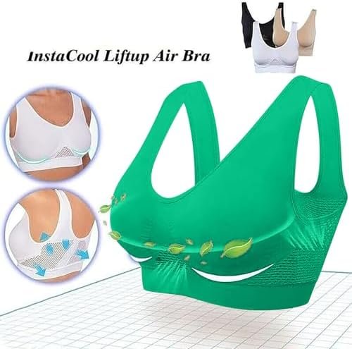 41Fld7FD6ML._AC_.jpg Sports Bras for Women High Support Full Coverage Anti Sagging Bra Plus Size Wireless Comfort Yoga Gym Lift up Air Bra