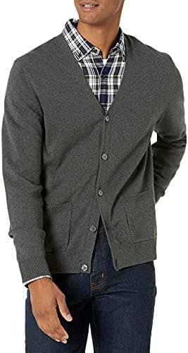 Amazon Essentials Men's Cotton Cardigan Sweater