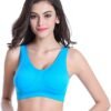 Vermilion Bird Women's 3 Pack Seamless Comfortable Sports Bra with Removable Pads