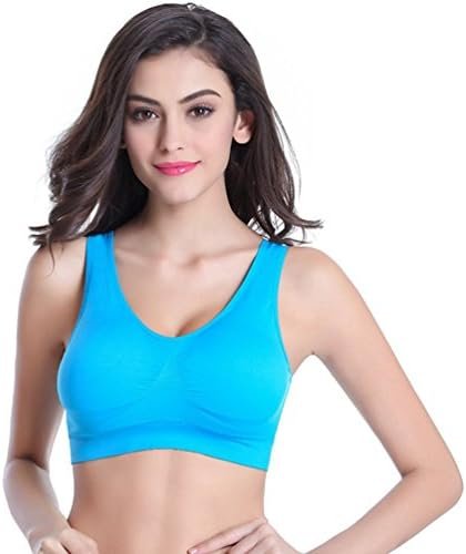 Vermilion Bird Women's 3 Pack Seamless Comfortable Sports Bra with Removable Pads