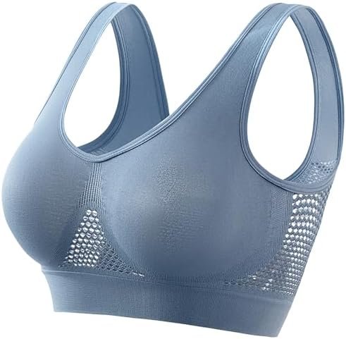 Generic Breathable Bras for Women No Steel Ring Plus Size Soft Cool Liftup Air Bra No Underwire High Support Underwear