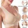 Generic Breathable Bras for Women No Steel Ring Plus Size Soft Cool Liftup Air Bra No Underwire High Support Underwear