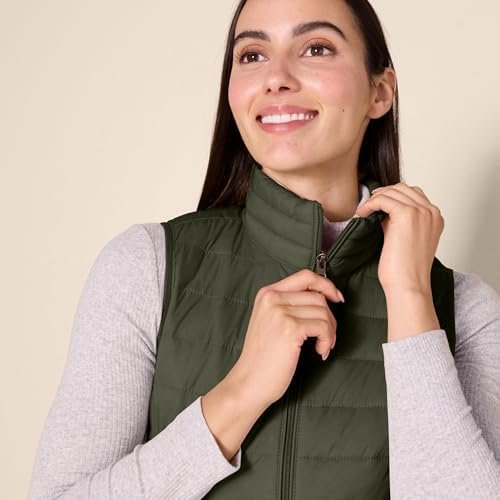 Amazon Essentials Women's Lightweight Water-Resistant Packable Puffer Vest