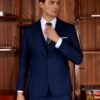 WULFUL Men’s Slim Fit Suit One Button 3-Piece Blazer Dress Business Wedding Party Jacket Vest & Pant