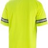 First Class Men's High Visibility Regular Fit Security and Plain Polo Shirt with Reflective Stripes Yellow/Lime ANSI