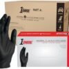 1st Choice Black Nitrile Gloves, Disposable, Latex-Free, 6 Mil, Textured, Industrial, for Mechanics, Cleaning, Automotive Use