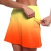 Athletic Skorts for Woman Elastic Tennis Yoga Shorts Hight Waist Solid/Gradient Skirts Tummy Control Skinny Joggers