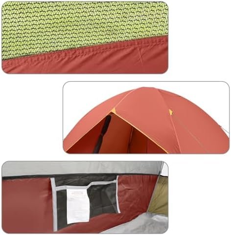 unp Camping Tent 2/3/4/6 Person Dome Tent, Easy to Set Up for Camping, Lightweight Camping Tent, Portable Camping Tent for Outdoor and Backpacking Beaches