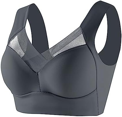 Uranda Everyday Bras for Women, Zenchic No Underwire Seamless Full Coverage Wireless Non-Padded Correcting Bra