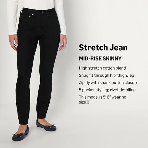 Amazon Essentials Women's High Stretch Mid-Rise Skinny Jean