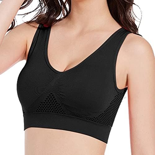 Generic Breathable Bras for Women No Steel Ring Plus Size Soft Cool Liftup Air Bra No Underwire High Support Underwear