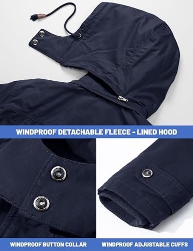 41SGScIjOKL._AC_.jpg TACVASEN Men's Winter Jacket Cotton Military Jackets Fleece Lined Thick Work Warm Cargo Coats with Hooded