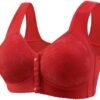 Plus Size Daisy Bras for Older Women Comfy Front Closure Push Up No Underwire Supportive Bra for Seniors 2025