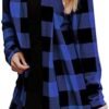 Womens Flannel Cardigan Sweaters Trendy Casual Lightweight Plaid Jacket Loose Long Sleeve Kimono Fashion Fall Outfits