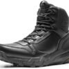 NORTIV 8 Men's Military Tactical Boot Lightweight Comfortable Boots for Work All Day Side Zipper Motorcycle Combat Hiking Boots Metrostrike(8-9 Inches)