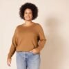 Amazon Essentials Women's Crewneck Sweater, 100% Cotton, Plus Size Available