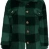 41UJeXT3jhL._AC_.jpg Generic Womens Flannel Shacket Jacket Plaid Button Down Long Sleeve Lapel Shirt Coat Trendy Casual 2024 Fall Fashion Clothes
