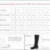 41VrP3hmoL._AC_.jpg Knee High Boots Women Faux Leather Elastic Boots Low Heel Square Toe Side Zipper Fall Long Tall Boots for Women